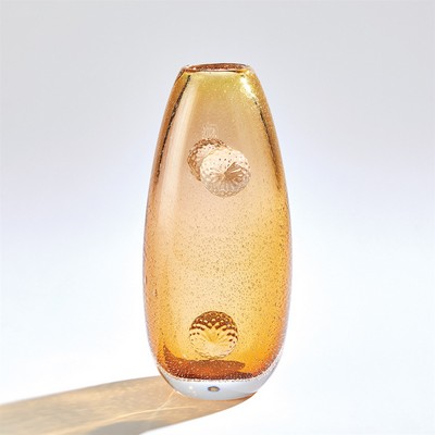 Global Views Pom Pom Vase Amber in New 2022 6.60604 Yellow 