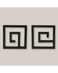 Greek Key Panels Set of 2