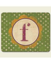 Monogram F Fun Cutting Board by  Highland Graphics 