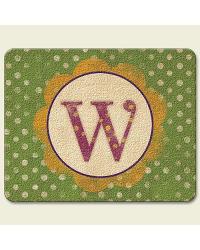 Monogram W Fun Cutting Board by  Highland Graphics 
