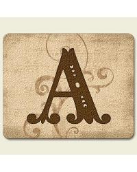 Monogram A Traditional Cutting Board by  Highland Graphics 
