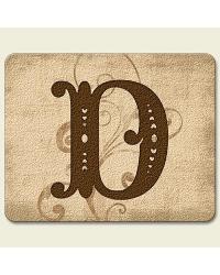 Monogram D Traditional Cutting Board by  Highland Graphics 