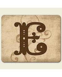 Monogram E Traditional Cutting Board by  Highland Graphics 