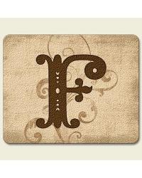 Monogram F Traditional Cutting Board by  Highland Graphics 