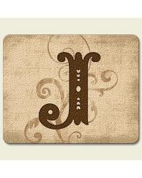 Monogram J Traditional Cutting Board by  Highland Graphics 