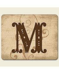 Monogram M Traditional Cutting Board by  Highland Graphics 
