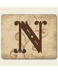 Monogram N Traditional Cutting Board by  Highland Graphics 