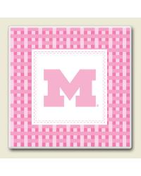 Pink Michigan Wolverines Coaster Set