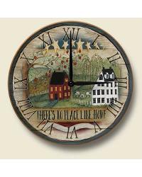 Theres No Place Like Home Wooden Wall Clock
