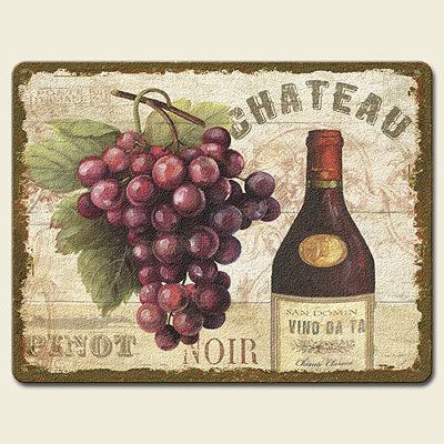 coasters,coaster set,coaster sets,stone coaster set,cutting board,bamboo cutting board,bamboo cutting boards,tempered glass cutting board,kitchen accessories,wine,wine and cheese,grapes,grapewine,wine and grapes Chateau Large Cutting Board