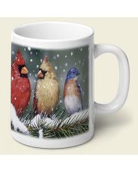 coasters,coaster set,coaster sets,stone coaster set,cutting board,bamboo cutting board,bamboo cutting boards,tempered glass cutting board,kitchen accessories,christmas,christmas accessories,christmas d�cor Backyard Birds Mug