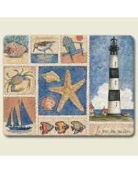 Coastal Collage Small Cutting Board