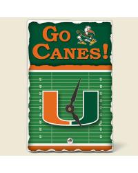 Miami Hurricanes Desk Clock