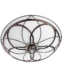 HUNTER DARK BRONZE SATURN BATHROOM FAN WITH LIGHT | LAMPSPLUS.COM