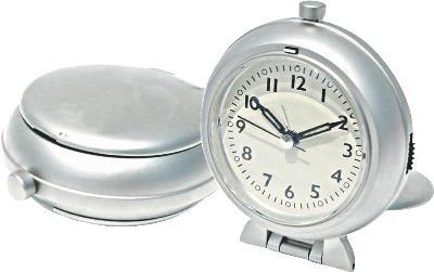 Kirch & Co.  Metal Travel Alarm Clock with Snooze  Alarm Clocks