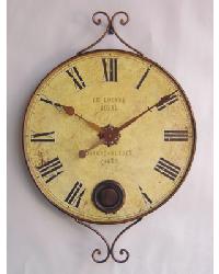 Oversized Metal Vintage Pedulum Clock