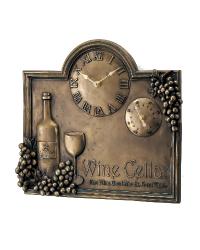 Bronze Merlot Clock and Thermometer