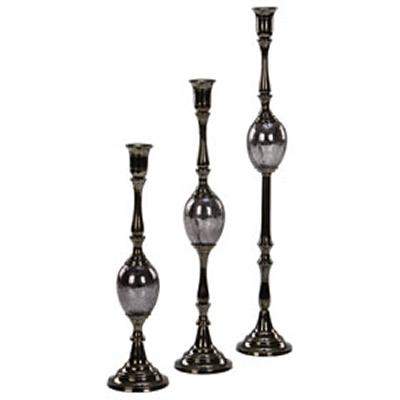 Lazy Susan Cracked Ball Candlesticks  Candle Holders and Candelabra