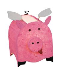 Preston the Pig with Wings Pink