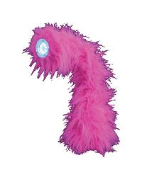Nessie Table Lamp LONG Fur Hot Pink