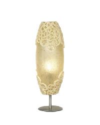Loofah and Fiberglass Table Lamp