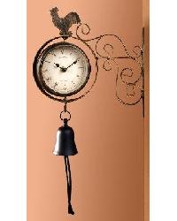 Rooster Design Metal Wall Clock