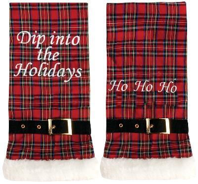 Manual Woodworkers and Weavers, Inc. Dip Into the Holidays Hand Towels  Christmas Table D�cor
