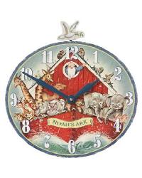 Noah's Ark 13 Inch Wall Clock