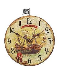 Pirate Island 13 Inch Wall Clock
