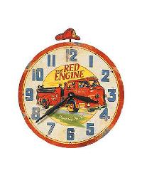 Fire Truck 13 Inch Wall Clock