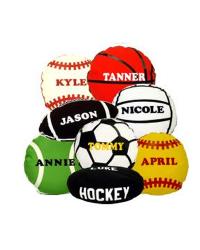 Sports Pillows with Personalization