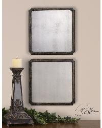 Logrono Squares Wall Mirrors Set of 2