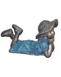BQ-F381 Girl Lying, Hand on Cheek