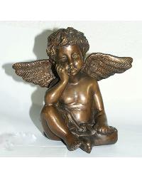 BQ-Z228 Sitting Cupid Hand on Cheek
