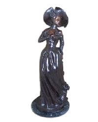 JS-450 Parisian Lady with Feathered Hat