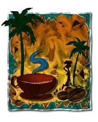 Coffee-Cabana Brown, Silver, Blue, Green, Orange, Yellow