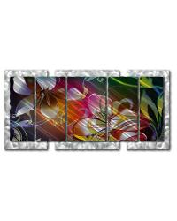 Floral Destination Red, Yellow, Green, Silver, Blue, Violet