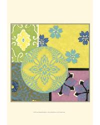 33912D Small Blooming Medallion II by  Gango Editions 