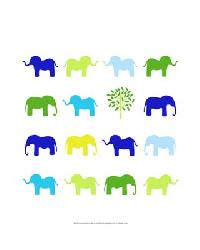 42411D Animal Sudoku in Blue IV