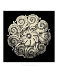 54723Z Black and Tan Rosette I by  Gango Editions 