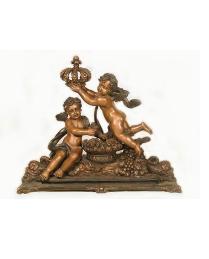 Two Boys Holding Crown