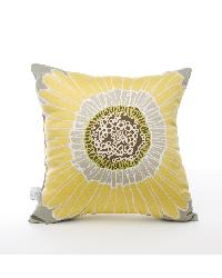 Maya Yellow Flower Pillow