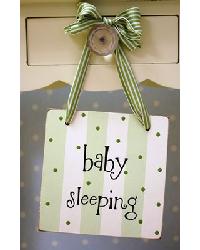Baby Sleeping Hanging Sign