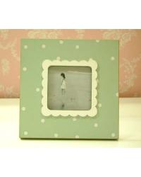 Green Polka Dot Picture Frame