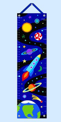 olive kids,growth chart,kids decor,outer space,outer space decor,space boys room,140294,Out of this World Growth Chart