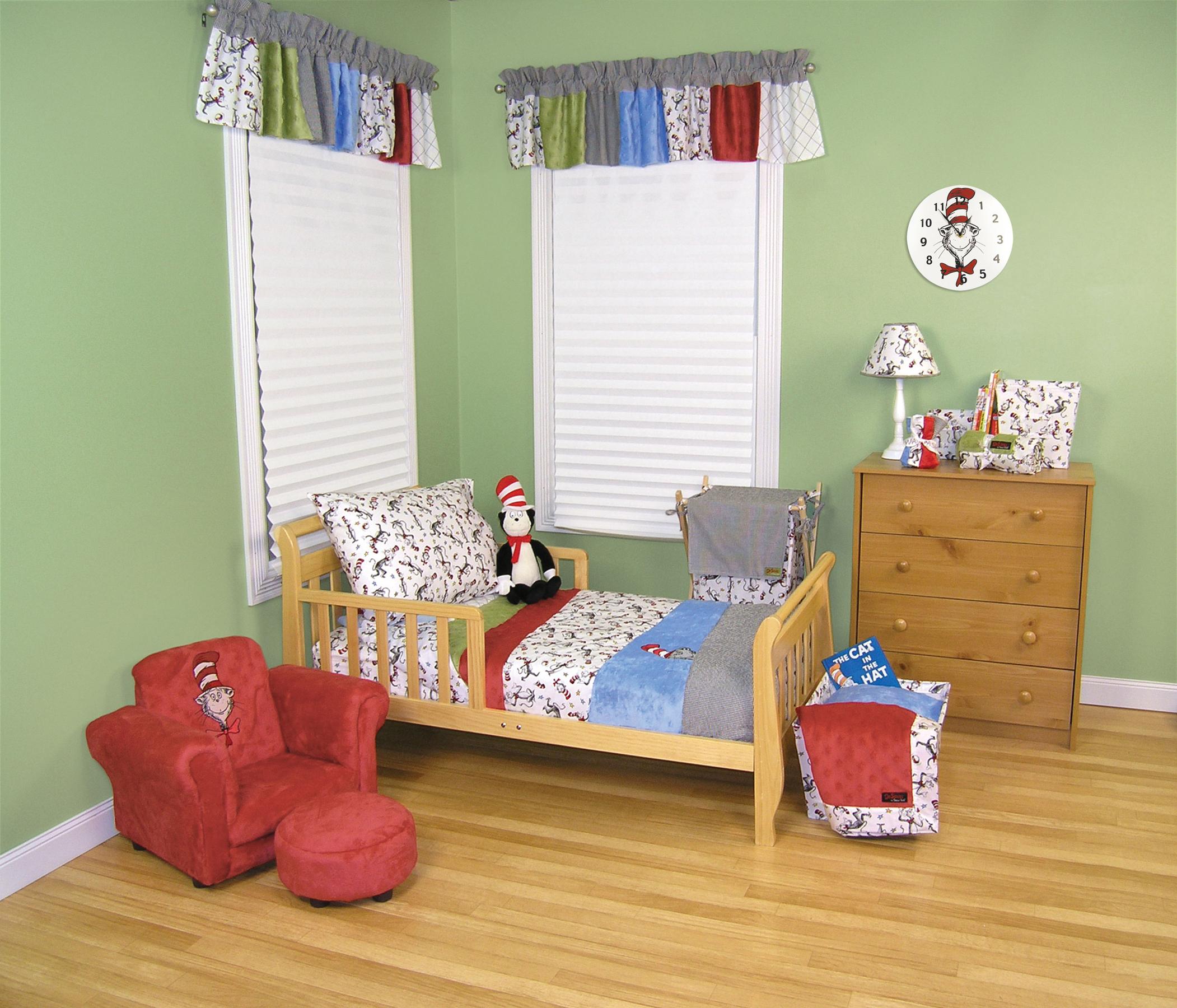 Dr Seuss Cat in the Hat Toddler Bedding Set Trend Lab InteriorDecorating