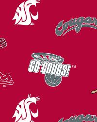 Washington State Cougars Fleece by  Foust Textiles Inc. 