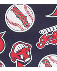 Cleveland Indians Fleece MLB Fabric