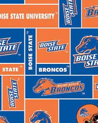 Boise State Broncos Block Fleece by  Foust Textiles Inc. 