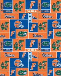 Florida Gators Block Fleece by  Foust Textiles Inc. 
